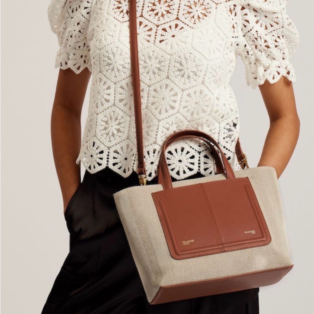 Ted Baker White Crochet Blouse